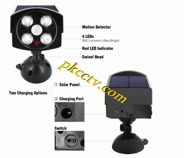 camera shape solar light